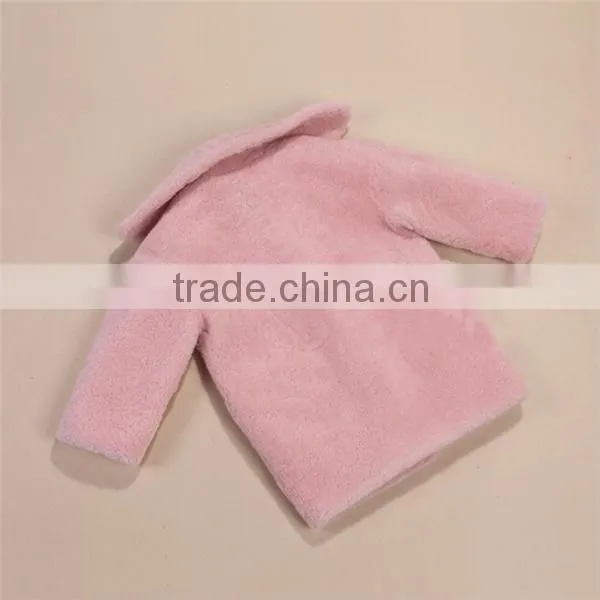 Light Blue Fur Coat Girls , Girls Light Blue Winter Jacket Faux Fur photo-3