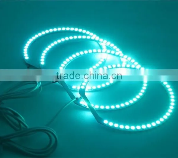 Multi Color RGB LED Angel Eyes Halo Ring Lighting With Remote Control for E Series Rgb Led Angel Eyes Colors photo-3