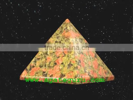 Unakite Pyramid : Wholesale Pyramids Khambhat Supplier photo-2