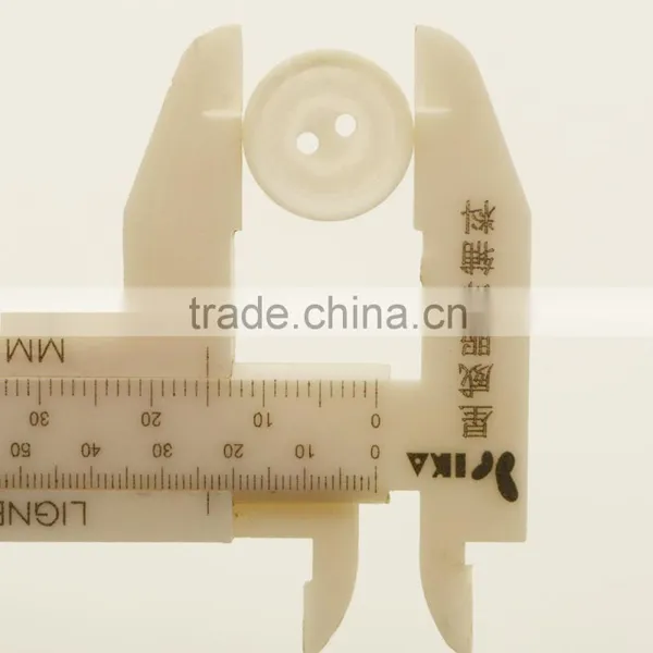 Two Holes White Resin Button for Clothes photo-3