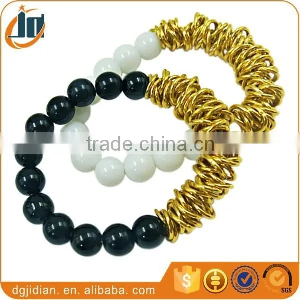 Adjustable Glass Bead Jump Ring Bracelet photo-6