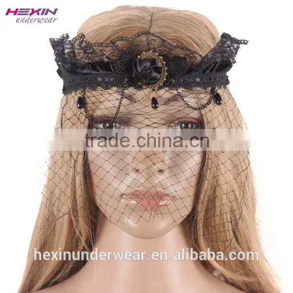 Low Price Mesh Design Women Elegant Mini Masquerade Mask photo-6