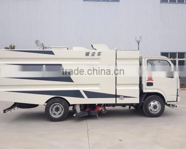Hot-selling Dongfeng 4m3 Vacuum Road Sweeper Truck photo-3
