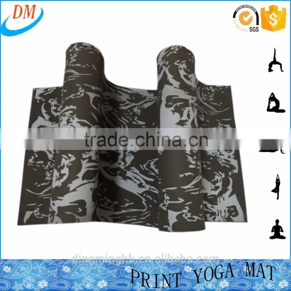 Good Design Full Color Print Flower Ceo-friendly TPE Yoga Mat for Yoga Silk Screen Print Digital Print photo-4