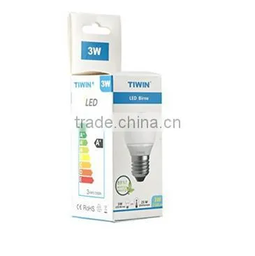TIWIN CE ROHS UL TUV GS APPROVED POPULAR E27 3W LED Bulb Light photo-5