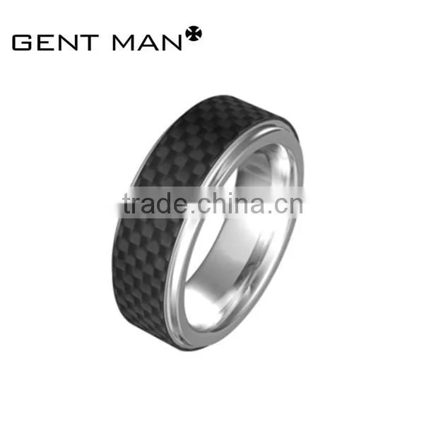 8mm Tungsten Carbon Fiber Ring Couple Titanium Rings For Men & Women photo-3