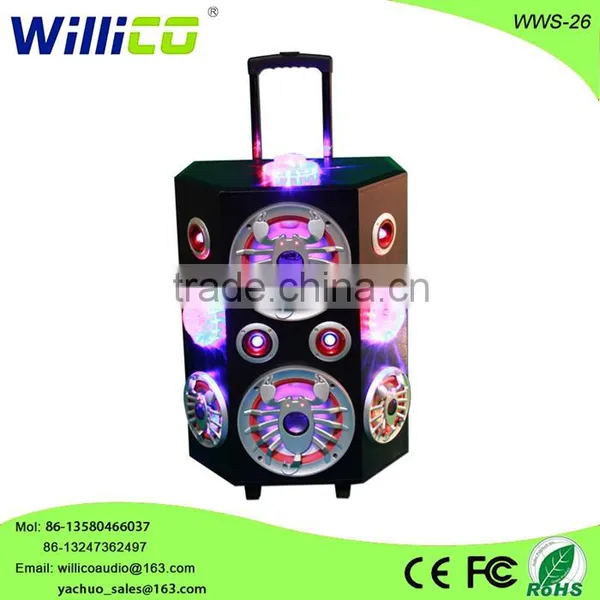Trolley Speaker With Laser Light Active Speaker