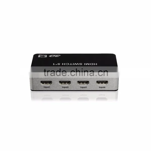 Hot-selling 5 Ports HDMI Switch | 4K x 2K HDMI 5x1 Powered Switch With IR Wireless Remote and Power Adapter photo-4