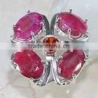 Semi Precious Cross Ring , Semi Precious Stone