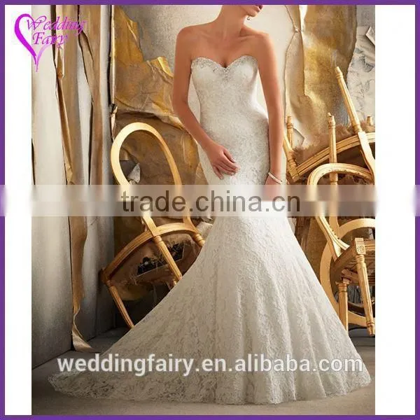 Factory Supply Unique Design Embroidery Wedding Dress for Promotion
