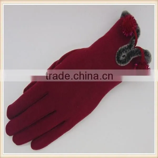 Fashion Women Use Micro Velvet Gloves photo-5