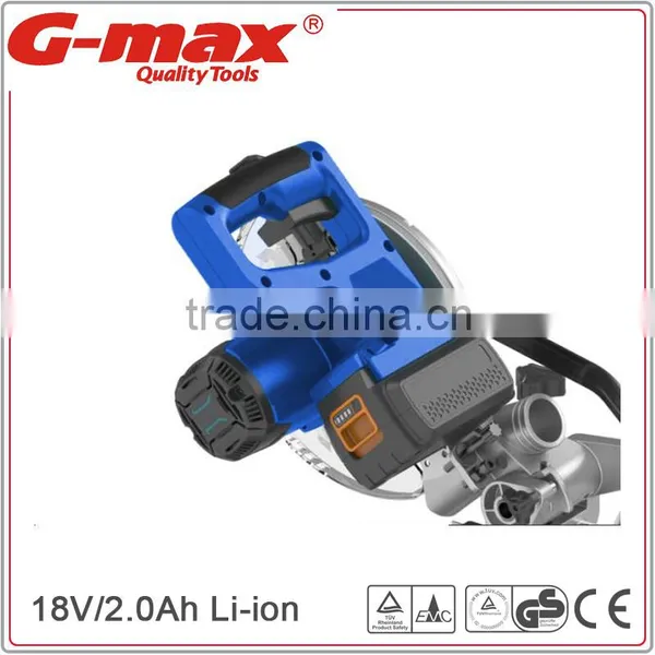 G-max New 20V 2.0Ah Lithium Battery Cordless Mitre Saw GT-MS185L photo-2