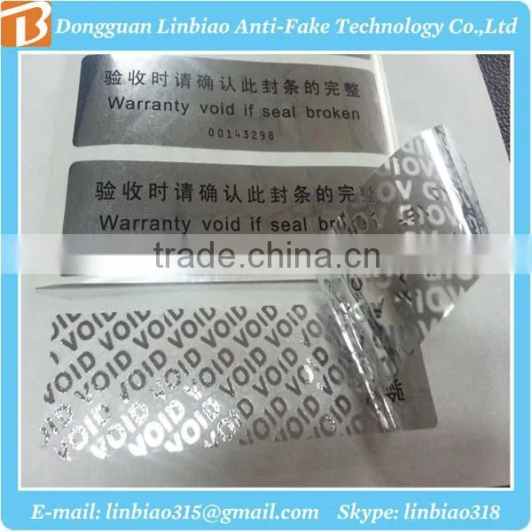 VOID Tamper Evident Security Hologram Sticker Label photo-4