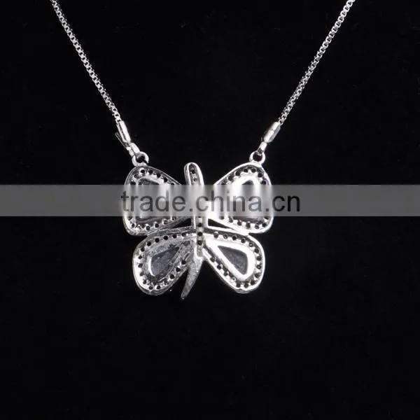 2016 Fashion Cycle Butterfly Shape Natural Stone Necklace photo-2