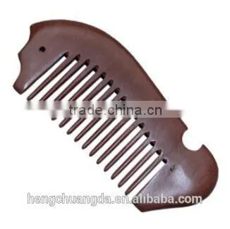 Nature Fish Shaoed Customized Sandal Wood Hair Comb photo-6