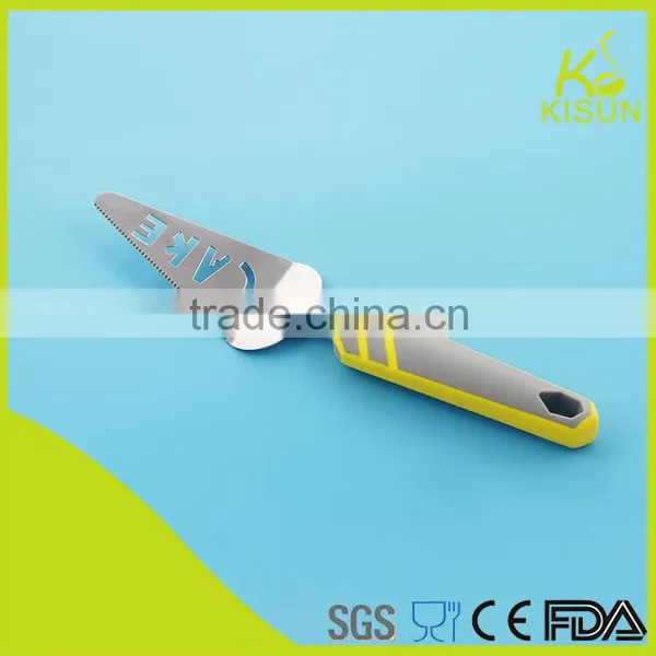 New Item Kitchenware Soft Handle Stianless Steel 18-0 Pizza Tool Pancake Turner photo-3