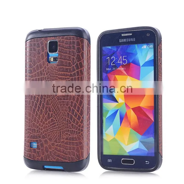 Wholesale Alligator Leather Mobile Phone Cases & Covers for Sumsung Galaxy S5