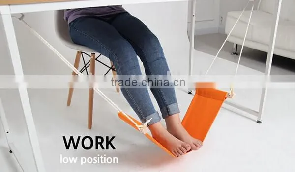 Portable Mini Office Foot Rest Hammock Stand Desk Feet Hammock Easy Disassemble Hammock With Studying Library Outdoor Indoor photo-3