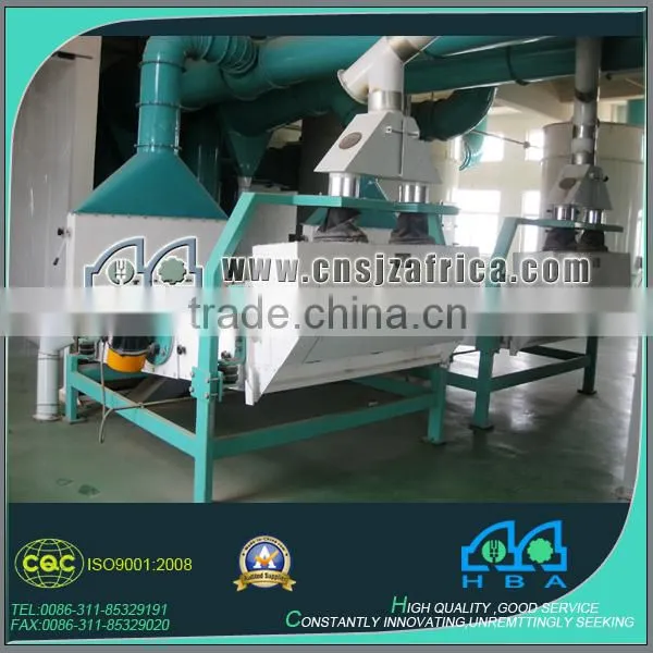 Maize Flour Milling Plant, Maize Grits Milling Machinery With Streel Structure photo-2