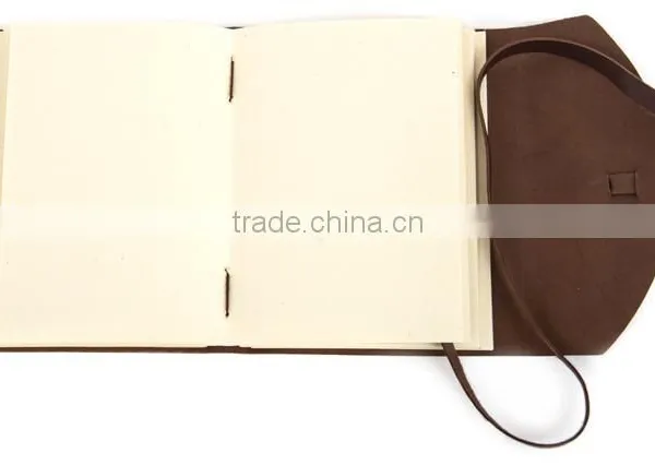 Wholesale Handmade Genuine Leather Journal Diary With Strap Clasp photo-4