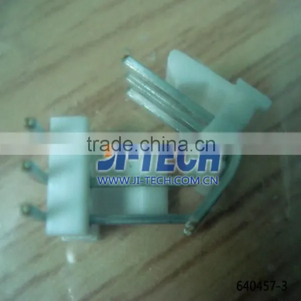2.54mm Pitch PCB Wire to Board Connector TE 3P MAT100 HDR ASSY SQ Connector 640457-3 Right Angle Header 3 Pin Through Hole photo-4
