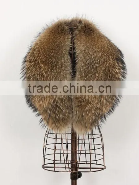 Lady's Soft Raccoon Fur Collar RC15 photo-2