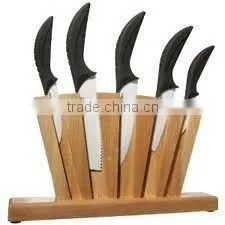 Ceramic Knife Set With Block