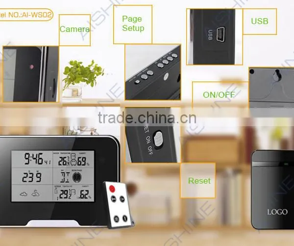 Indoor hd Hidden Spy Camera Hidden Security Multi-functional Clock Cameras photo-4