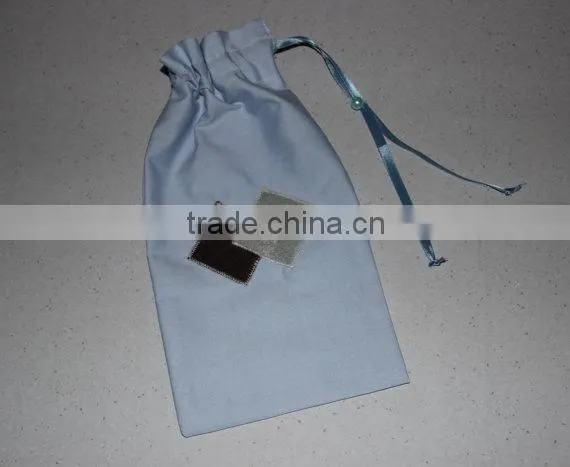 100% Polyester Sateen Quality Silk Light Blue Nursing Shawl photo-3