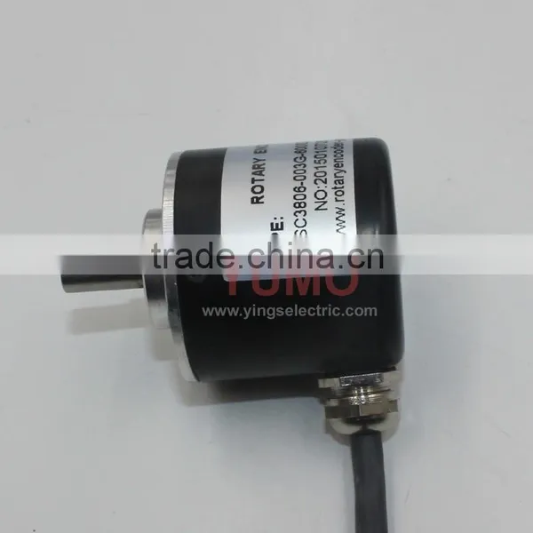 YUMO ISC3806 600PPR 5V CNC System Solid Shaft Encoder Optical Price Incremental Rotary Encoder photo-2