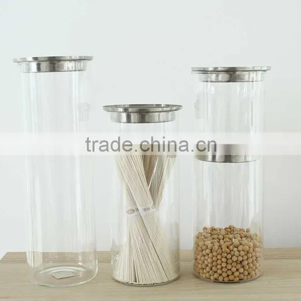 Wholesale Glass Jar Storage Jar 300ml Capacity Man-blown Heat Resistant Glassware N6304 photo-3