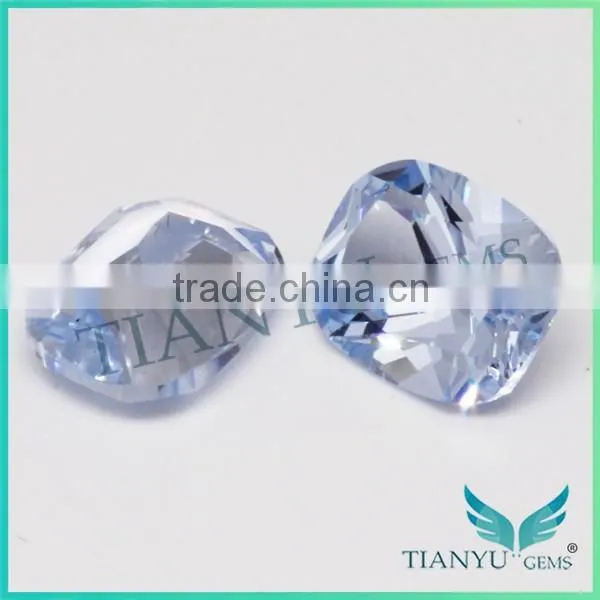 Wholesale Loose Gemstones 8x10mm Sea Blue Color 104# Cushion Shape Spinel Gemstone Semi Precious Stone photo-4