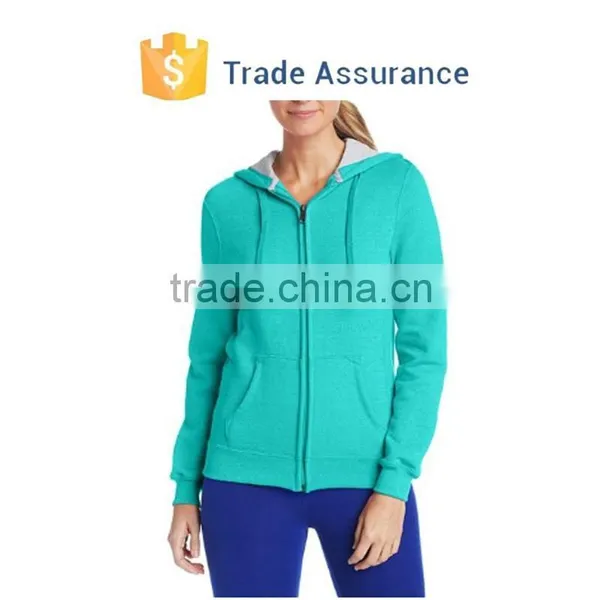 Women's Full Zip Eco Fleece Hoodie Jacket photo-3