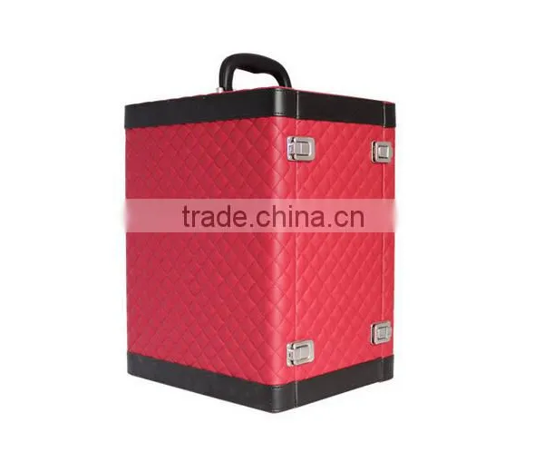 Ou Shigu Wholesale Custom Leather 6 Bottles of Red Wine Box, Dark Brown Beautiful Gift Box photo-2