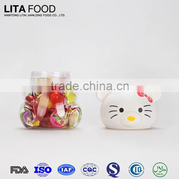 Wholesale Chinese Candy Pink Hellokitty Candy Jar for Jelly Gummy Candy photo-3