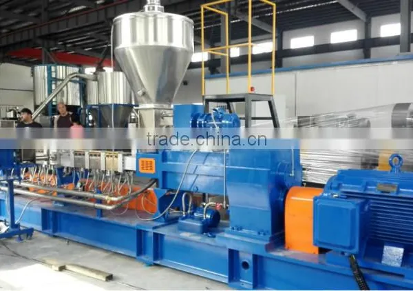 PP PE and Calcium Carbonate Masterbatch Filler Granules Extruder Making photo-2