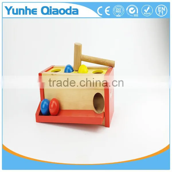 Multi-color Small Hit Ball Box Toys,Wooden Pound Toy For Kids,Wooden Hammering Toy photo-5