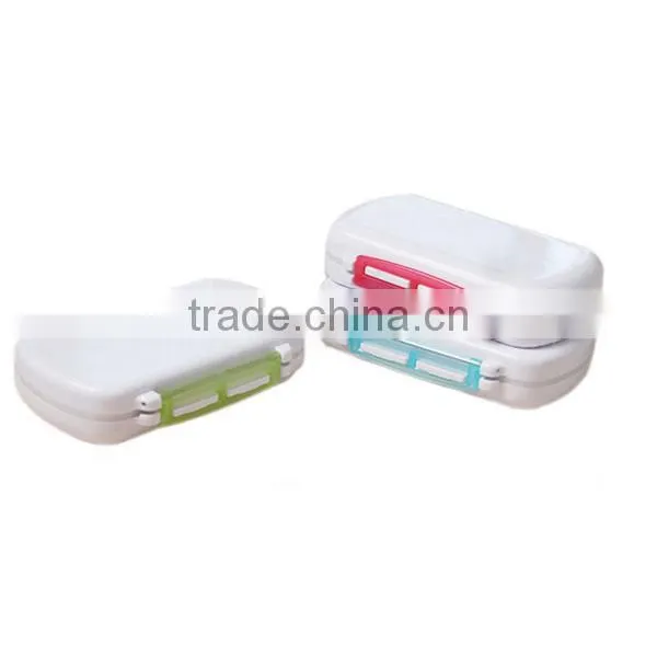 Travel 6 Compartments Waterproof Pill Box With Lock photo-2