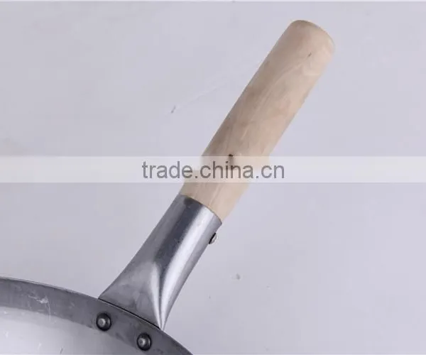 Single Handle Round Coating Carbon Steel Cooking Gas Fired Wok photo-3