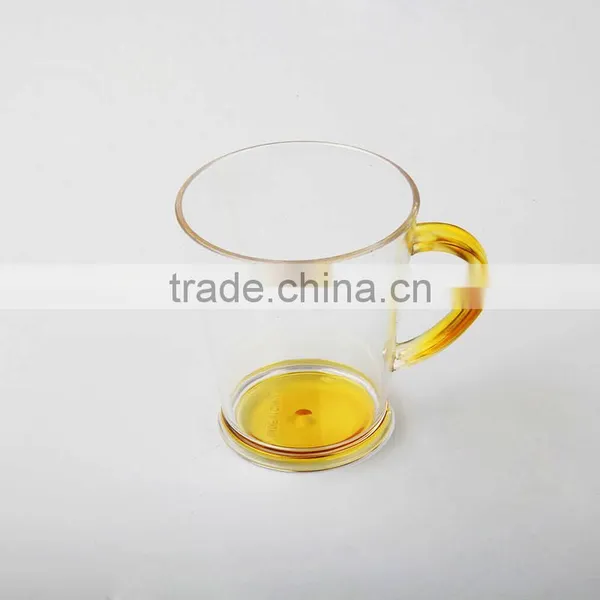 4-color Bottom Spray Colored Fashion Drinking Plastic Cup photo-2