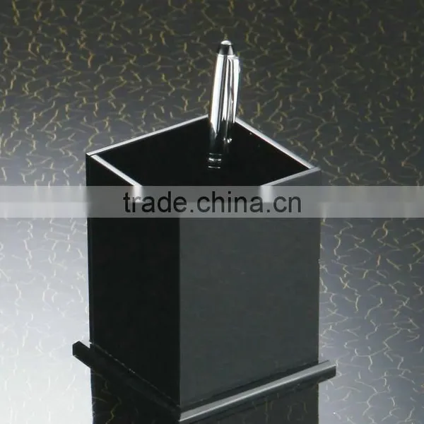 Square Acrylic Pen Holder,Clear Acrylic Wall-Mounted Pen Holder