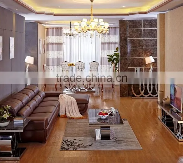 Luxury Dining Room Set Marble Top Side Table photo-5