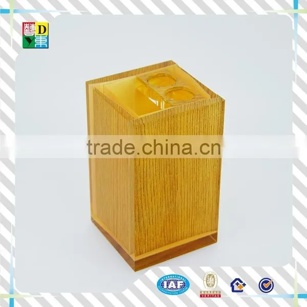 2015acrylic Hotel Supplies Acrylic Soap Dish Hot Sale Acrylic Tumbler Acrylic Barthroon Tray Wholesale Acrylic Bathroom Set photo-3