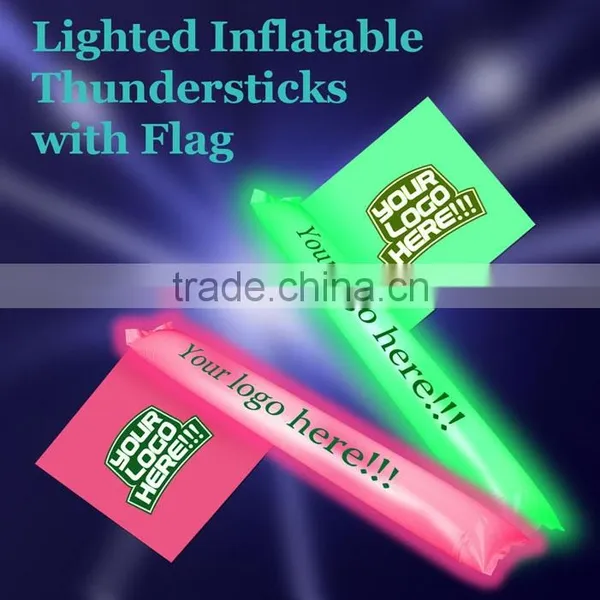 Light Up Noisemaker with Flag for Sport Events