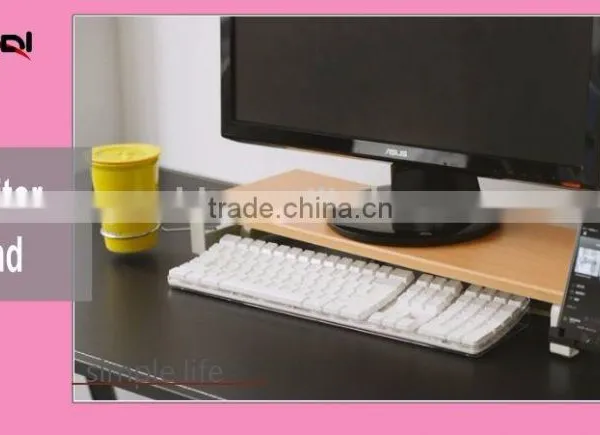 Monitor PC Stand With USB Hubs & Plug, Glass Compute Monitor Stand photo-5