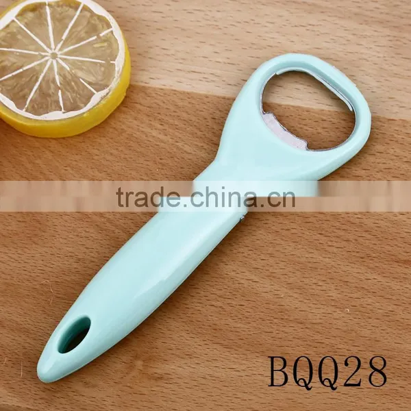 Factory Wholesale Simple Design Cheap Promotion PP Handle Stainless Steel Beer Bottle Opener photo-2