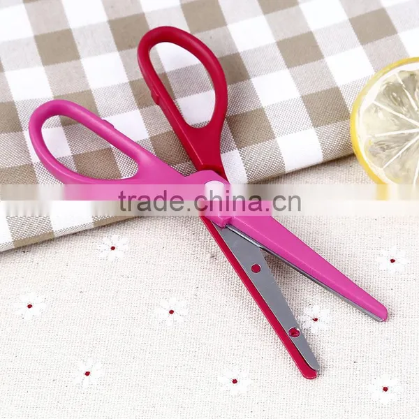Factory Price Top Quality Full PP Material Students Scissors photo-3