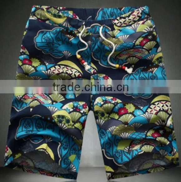 OEM Service for 100% Polyester Men's Beach Shorts/ Printed Shorts photo-4