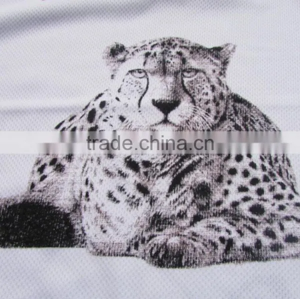 100%polyester Micro Mesh T-shirt ,wildlife Marathon T-shirt With Tiger Printing photo-2