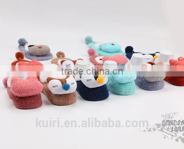 New Design Coral Fleece Cute Cartoon Baby Socks Soft Animal Pattern Boys Girls Floor Baby Socks photo-4
